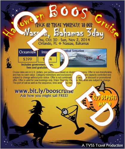 Halloween BOOS Cruise